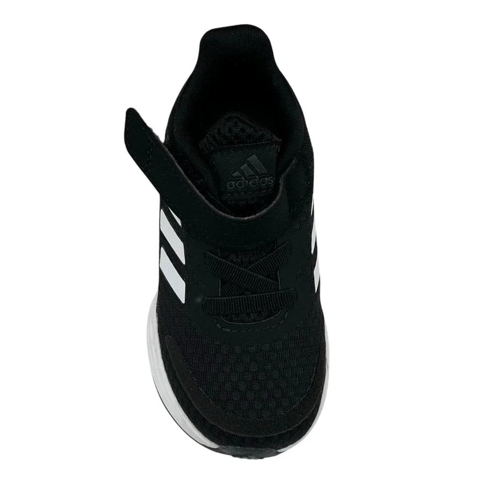 Adidas Duramo Baby Infant Boys Slip-on Sneaker Size 6 Black-White Flexible Shoes